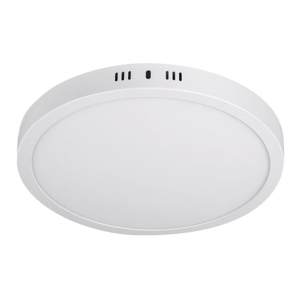 Luminario blanco de LED 12 W redondo tipo plafón luz cálida Volteck PLA-205LC
