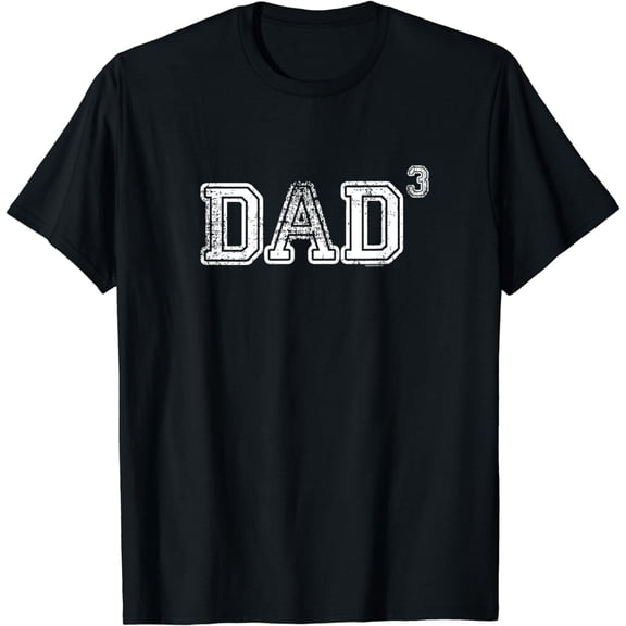 Dad Gifts for Dad | Dad of 3 Three Gift Fathers Day Vintage T-Shirt