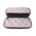 thumbnail image 5 of Lsque Easter Rabbit Printed Big Capacity PU Leather Pencil Case Large Pencil Pouch Stationery Pen Bag Pencil Holder for Teen, 5 of 6