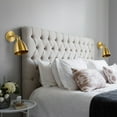 thumbnail image 5 of JONATHAN Y Hudson 6.5" 1-Light Farmhouse Bohemian Iron LED Sconce, Brass Gold (Set of 2), 5 of 8