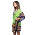 thumbnail image 2 of Riviera Sun African Print Dashiki Caftan for Women (Green, Large / X-Large), 2 of 3