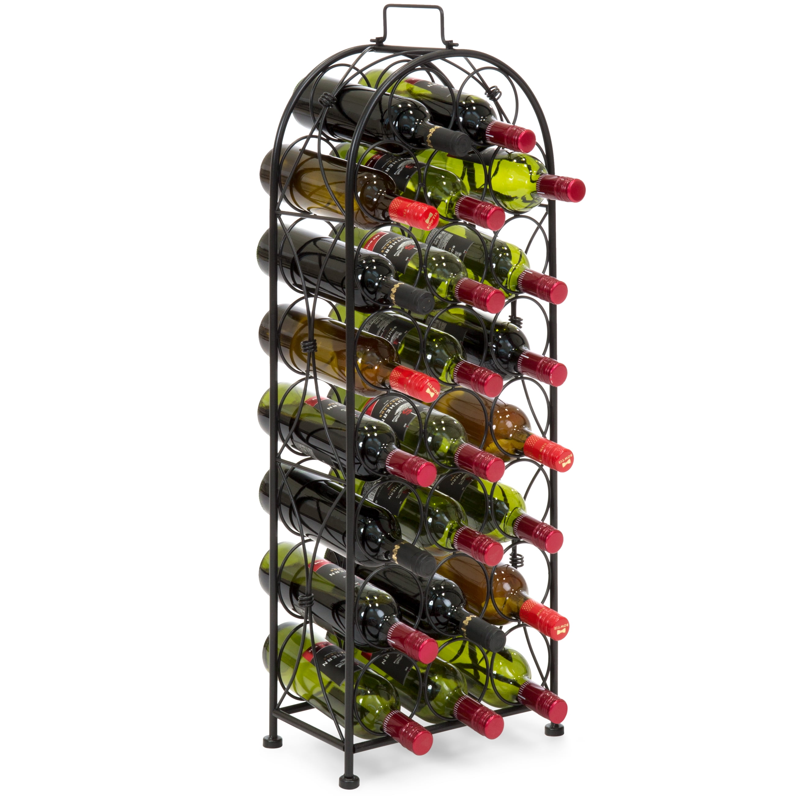 100 Bottle 10 Tier Display Metal Wine Rack
