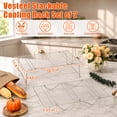 thumbnail image 2 of Vesteel 2-Tier Stainless Steel Cooling Racks, Stackable Baking Cooking Racks for Bread Cookie Cakes, Wire Racks with Folding Legs, Oven & Dishwasher Safe, 16.5’’ x 11.4’’, 2 of 8