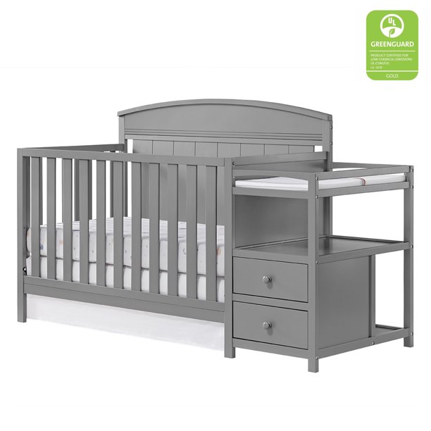 Oxford Baby Pearson 4in1 Convertible Crib & Changing Station, Dove
