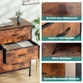 thumbnail image 3 of EDX 6 Drawers Dresser for Bedroom, Fabric Storage Organizer Tower Cabinet, Rustic Brown, 3 of 7