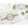 thumbnail image 5 of Darling Souvenir Personalized Engraved Laser Cut Wedding Guest Book Wooden Cover Sign-in Book Registry Guestbook Scrapbook-H9, 5 of 7