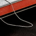 thumbnail image 7 of Silver Chain Necklace Without Pendant for Women, 18 inch, Black, 7 of 7