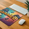 thumbnail image 4 of Gamer Retro Gaming Controllers Illustration Mouse Pad Low Profile Gaming Mat, 4 of 7