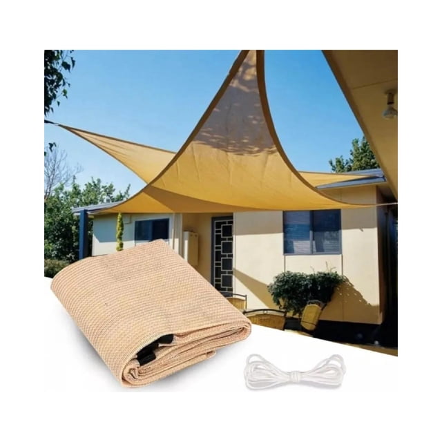 Toldos de malla Shade Sail triangulares de 5 m x 5 m x 5 m
