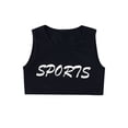 thumbnail image 5 of Zaldita Girls 2 Piece Letter Graphic Crop Top and Legging Set Hip Hop Jazz Street Dance Skateboarding Black 16, 5 of 6