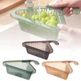thumbnail image 2 of Zyler - Kitchen Triangular Sink Drain Filter Basket Shelf Storage Rack Sponge Holde Jq, 2 of 6