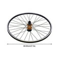 thumbnail image 4 of 27.5" Mountain Bike Wheelset,Aluminum Alloy Rim Disc Brake MTB Wheelset Quick Release Front+Rear Wheels Bike Wheels,for Cassette Bicycle Wheelset, 4 of 7