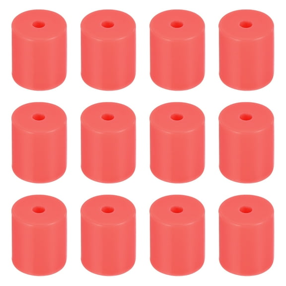 Uxcell 12Pcs Silicone Bed Mounts 3D Printer Heat Bed Silicone Leveling Column Silicone Buffer 18mm for 3D Red