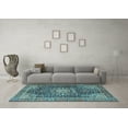 thumbnail image 3 of Ahgly Company Indoor Rectangle Persian Light Blue Traditional Area Rugs, 2' x 4', 3 of 4