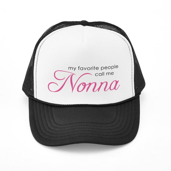 CafePress - Favorite People Call Me Nonna - Adjustable Unisex Printed Trucker Hat with Mesh Back