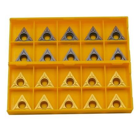 

KAIRUITE 20pcs TCMT16T304 TCMT16T308 Carbide Inserts Turning Inserts for Metal Cutting