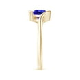 thumbnail image 3 of Angara Natural 1.45 Ct. Tanzanite Solitaire Ring in 14K Yellow Gold for Women (Ring Size: 11.5), 3 of 9