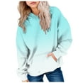 thumbnail image 1 of Sweat à Capuche à Manches Longues pour Filles Confortable Chaud et à la Mode Imprimé Teinture sur Nœuds, 1 of 5