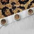 thumbnail image 4 of jejeloiu Wild Cheetah Pattern Blackout Curtains Set of 2 (52x84 Each),Gold Glitter Print Window Curtains,Jungle Animal Curtains and Drapes For Boys Girls,Super Cozy Room Decor, 4 of 6