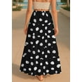 thumbnail image 4 of Moomaya Womens Cotton Resort Skirt with Pockets | Tiered Maxi Summer Skirt | 40-Inch Vacation Wear | Flowy Vacation Outfit, 4 of 7