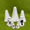 thumbnail image 6 of Halloween Ghost Figurine Resin Ghost Sculpture Statue Cute Halloween Decorations Spooky Tiered Tray Decor for Indoor Home Table Centerpieces Party Kitchen Tabletop Shelf, 6 of 7