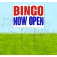 thumbnail image 1 of Bingo Now Open (18" x 24") Yard Sign, Includes Metal Step Stake, 1 of 6