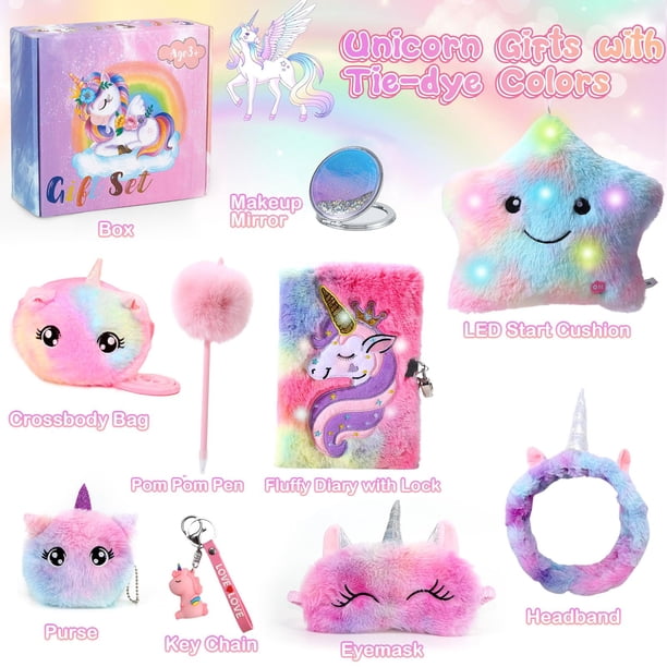 Ideal Unicorn Gifts for Girls Ages 3-10 with Light Up Star