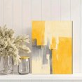 thumbnail image 2 of Ochre Leaf Sun Abstract Canvas Print Cafe Kitchen Home Wall Art, 2 of 8