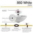 thumbnail image 2 of MR Direct 850-White Granite Vessel Sink Ensemble with Oil-rubbed Bronze finish Waterfall faucet, pop-up drain, and sink ring, 2 of 6