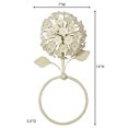 thumbnail image 3 of Hydrangea Towel Ring Creamy Gold Towel Ring, 3 of 4