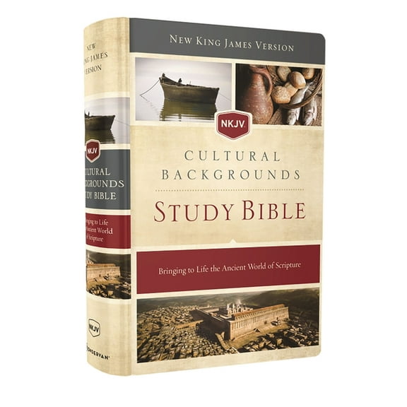 NKJV, Cultural Backgrounds Study Bible, Hardcover, Red Letter Edition: Bringing to Life the Ancient World of Scripture, (Hardcover)