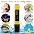 thumbnail image 5 of ZHAOCHENG Combo de pH y TDS, medidor de pH tipo bolígrafo de alta precisión 0,01 ph ± 2% TDS EC precisión de lectura 3 en 1 para hidroponía, consumo doméstico y acuario, kit de prueba de calidad del a, 5 of 5