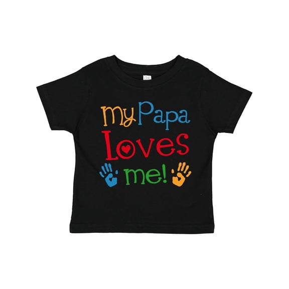Inktastic My Papa Loves Me Boys or Girls Toddler T-Shirt