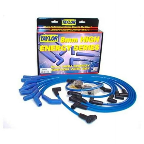 TAYLOR CABLE 64658 8 mm. Blue Spark Plug Wire Set