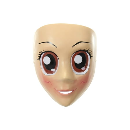Brown Eyed Anime Girl Mask