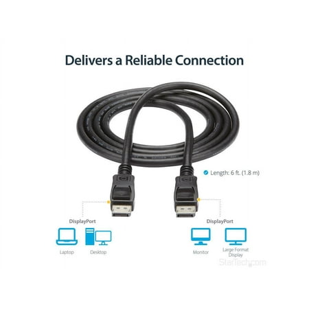 StarTech.com - 5.9' Displayport Cable - Black