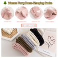 thumbnail image 5 of pares de calcetines de invierno de pantuflas peludas para mujer, calcetines cálidos de microfibra de lana mullida para cabina, calcetines suaves y acogedores Sincero  Hogar, 5 of 5