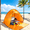 Orange, variant on Zorpupoa Portable Beach Tent, 5.4x4.9x3.6ft Pop up Tent 50+ UPF UV Protection Waterproof for Camping Beach, Orange