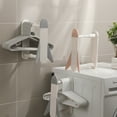 thumbnail image 3 of Support de Rangement Rétractable pour Balcon, Montage Mural Non Perforé, Rangement pour Lavabo de Salle de Bain, 3 of 3