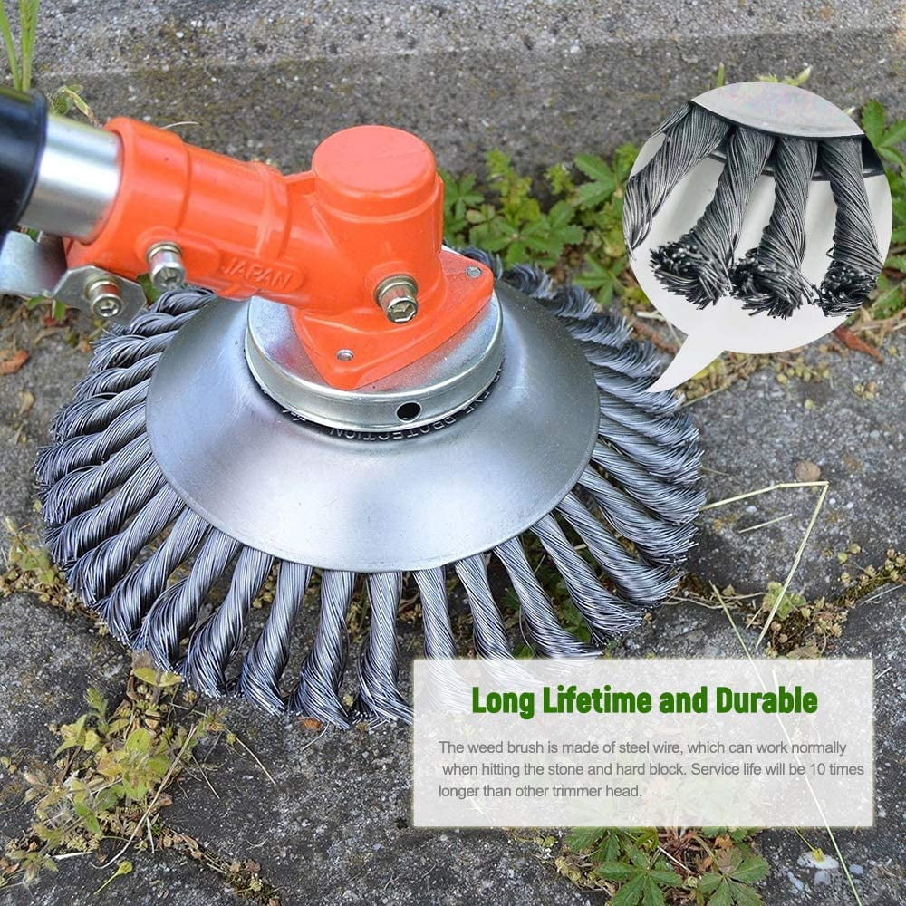 Lotus Ultra Edge Cutting Highly Efficient Grass Weed Cutter Twisted 6” Disc Wheel for Garden, Park, Sidewalk