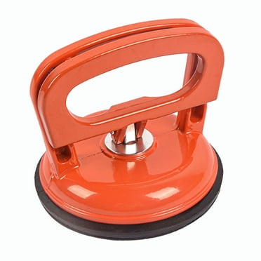 Dawot Glass Suction Cup, 4.7inch Vacuum Suction Cups Heavy Duty Industrial Tile Suction Cup to Lift Large Glass for Replace Windshield, Tile Granite Lifting, 110lbs Load Capacity（Yellow）