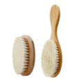 thumbnail image 1 of Baby Hair Brush and Wooden Bath Brush Set for Infants, Soft Bristles for Gentle Combing and Cleaning, 1 of 4