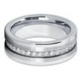 thumbnail image 5 of His and Hers -8mm- Tungsten Wedding Band - Silver Tungsten Ring - Tungsten Ring, 5 of 6