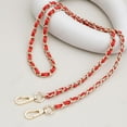 thumbnail image 5 of yuksok 2xWomen Chain Strap Handle Comfortable Replacement for Purse Wallet Handbag Red, 5 of 6