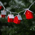 thumbnail image 3 of Huang Zhiwei Christmas Wooden House LED String Light Xmas Tree Hanging Ornament 2024 Christmas Decoration supplies For Home Kids New Year, 3 of 8