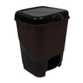 thumbnail image 1 of Bote Pedal con Tapa Multifuncional Plastic Trends 20 Litros Color Negro Chocolate, 1 of 5