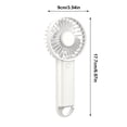 thumbnail image 3 of USB Rechargeable Handheld Fan 3 Speed Adjustable Mini Fan With 400mAh Battery Portable Hook For Travel Office Outdoor Use, 3 of 7