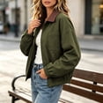 thumbnail image 6 of Byworldtasic Women’s Barn Jacket Loose Zipper Utility Coat Cinchable Hem Workwear Jacket with Pockets, 6 of 6