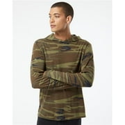 Alternative B01012134 Vintage Jersey Keeper Hooded Pullover, Charcoal Heather - Medium