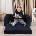 thumbnail image 3 of Silla infantil MOMCAYWEX Extra Ancha 2 en 1 Soft Sherpa Azul Oscuro, 3 of 6